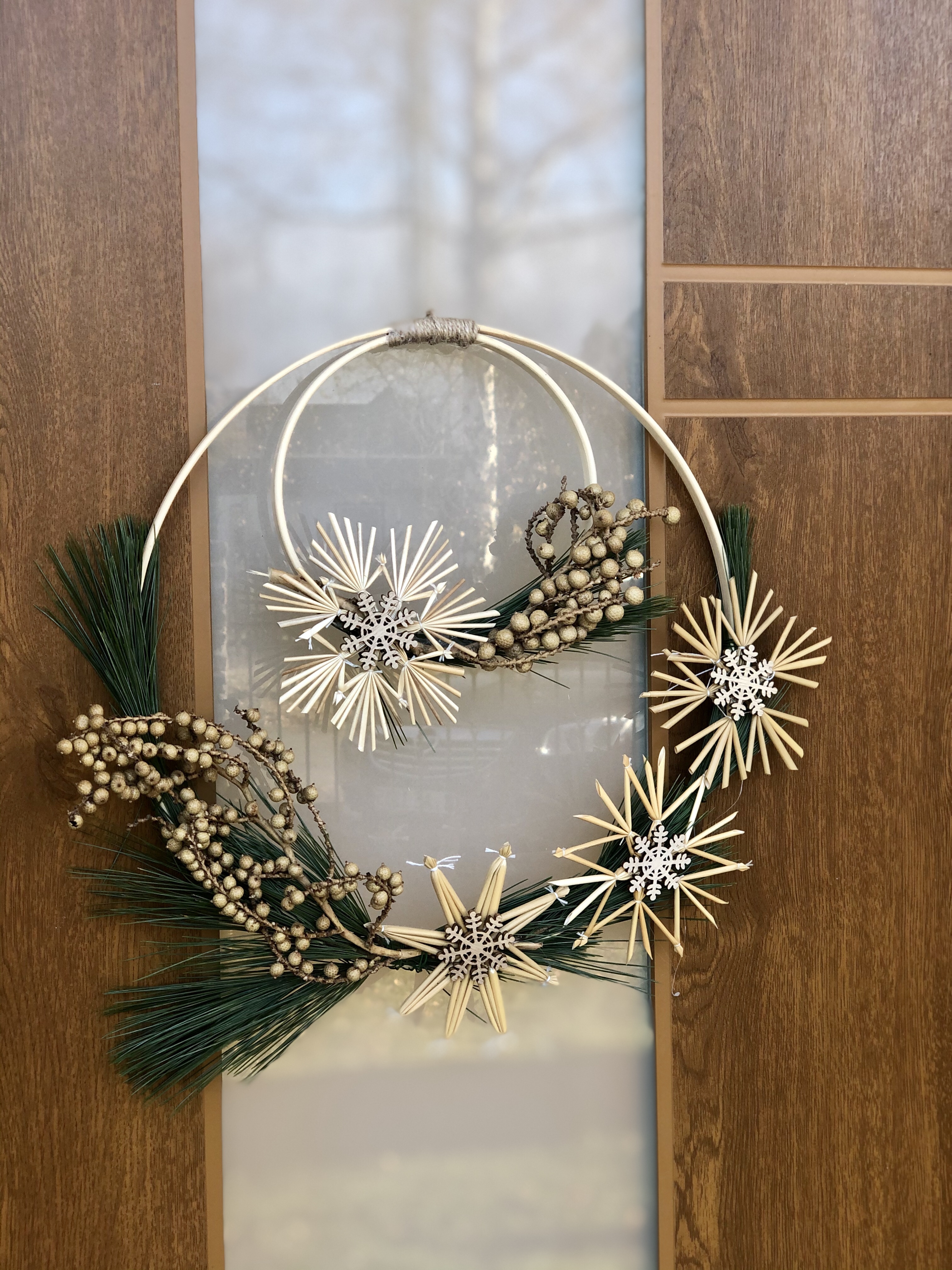 Türkranz in Natur zur Weihnachtszeit – Elly´s Do it yourself