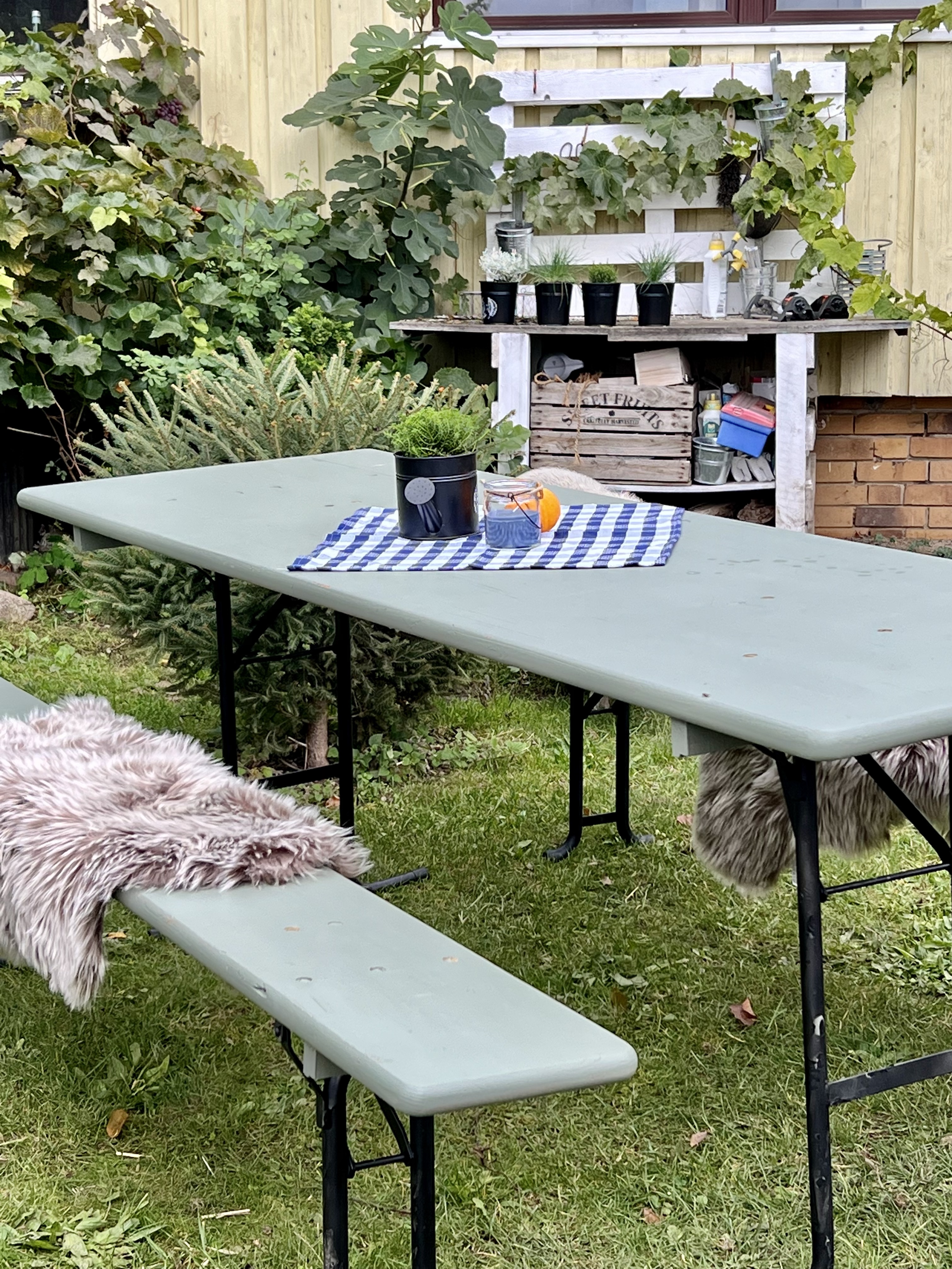 Aus alt macht neu – Bierzeltgarnitur in schön! – Elly´s Do it yourself